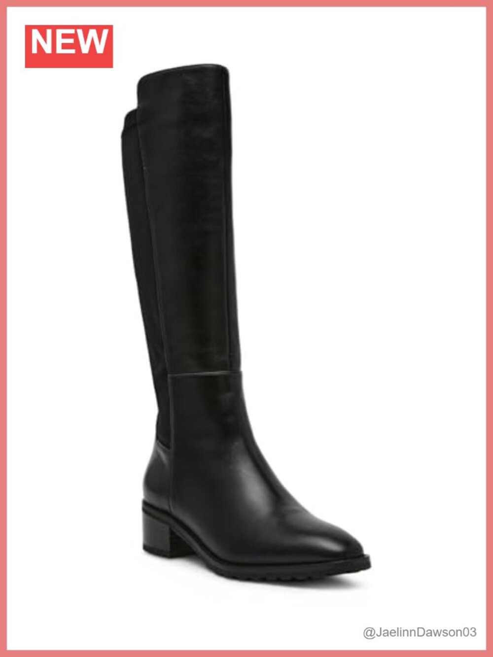 Anne Klein Stamford Over-the-Knee Faux Leather Boots Women's Knee High Zip Heels